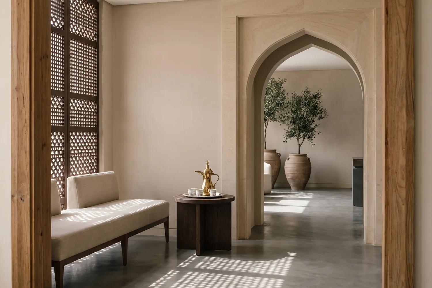 A welcoming office threshold in Jeddah, the start of a conversation